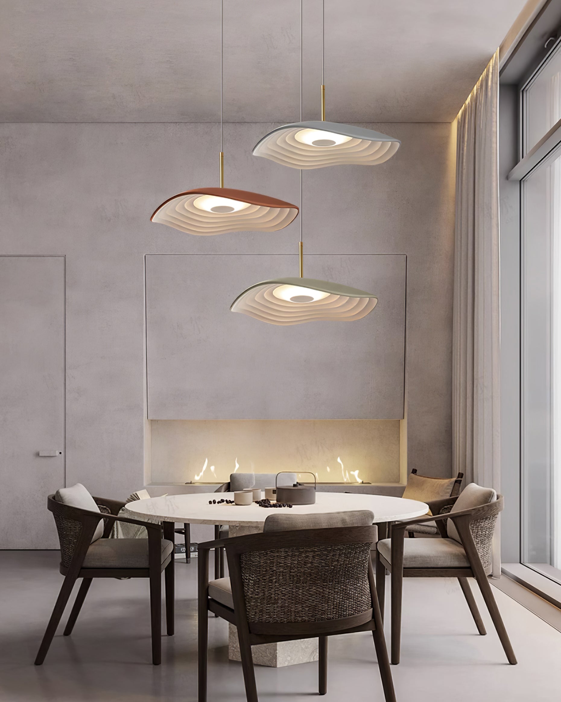 Ovelis Lampe Suspension Forme de Vague