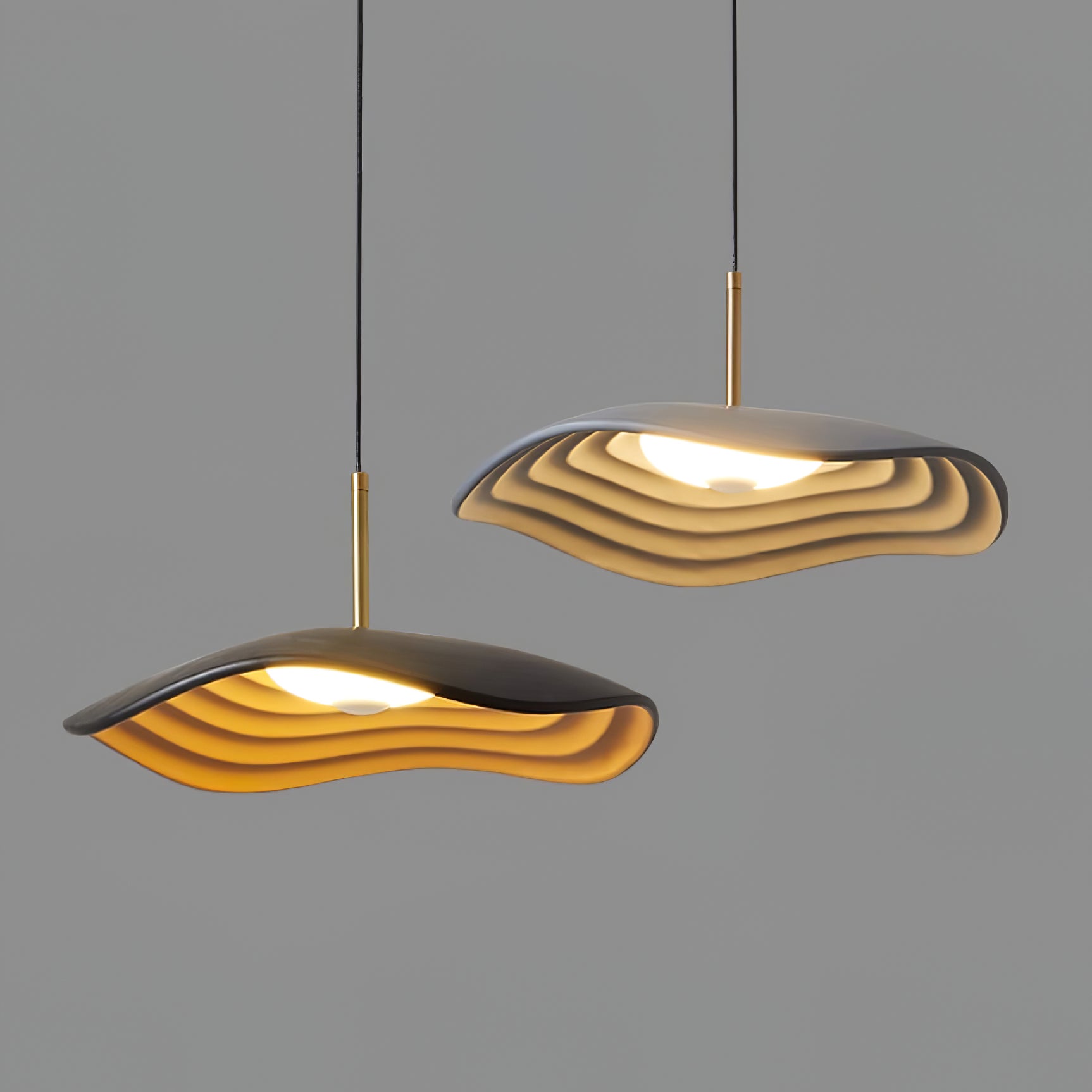 Ovelis Lampe Suspension Forme de Vague