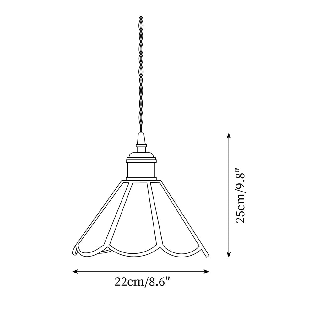 Valeria Verre Cannelé Suspension