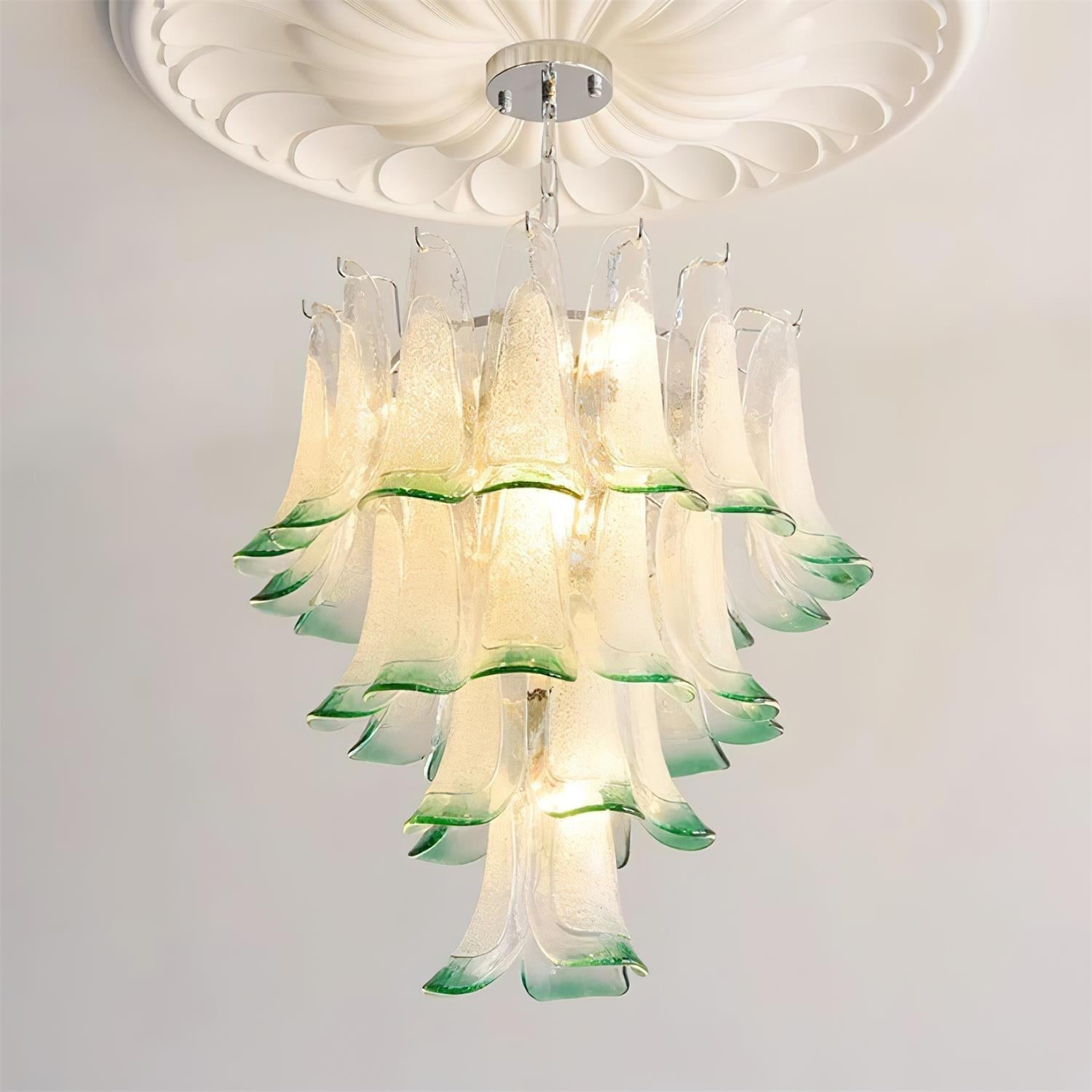 Valier Lustre Pétales en Verre Superposés