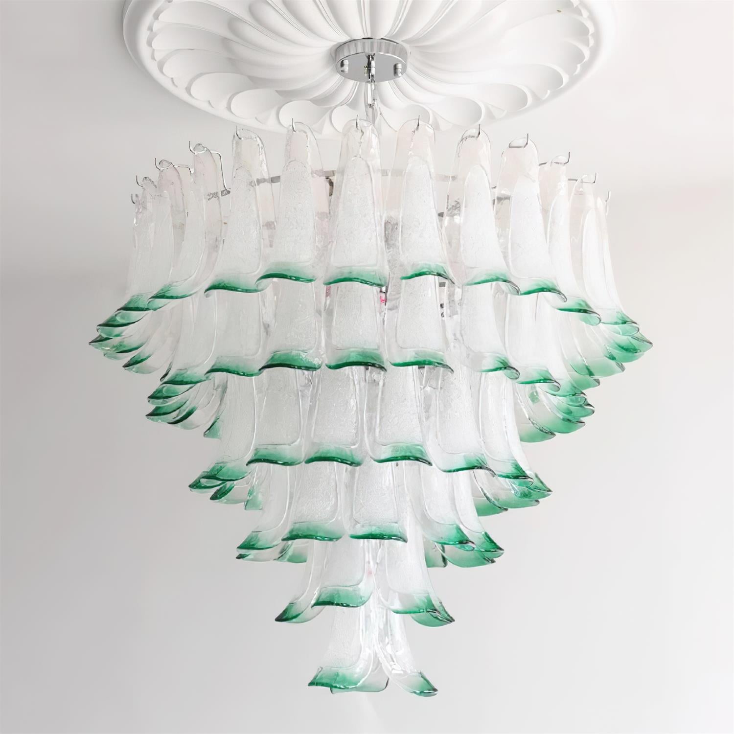 Valier Lustre Pétales en Verre Superposés