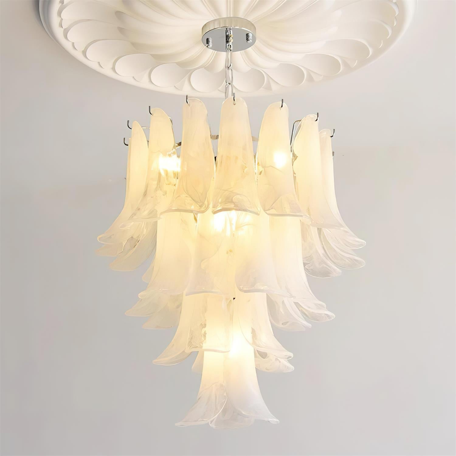 Valier Lustre Pétales en Verre Superposés