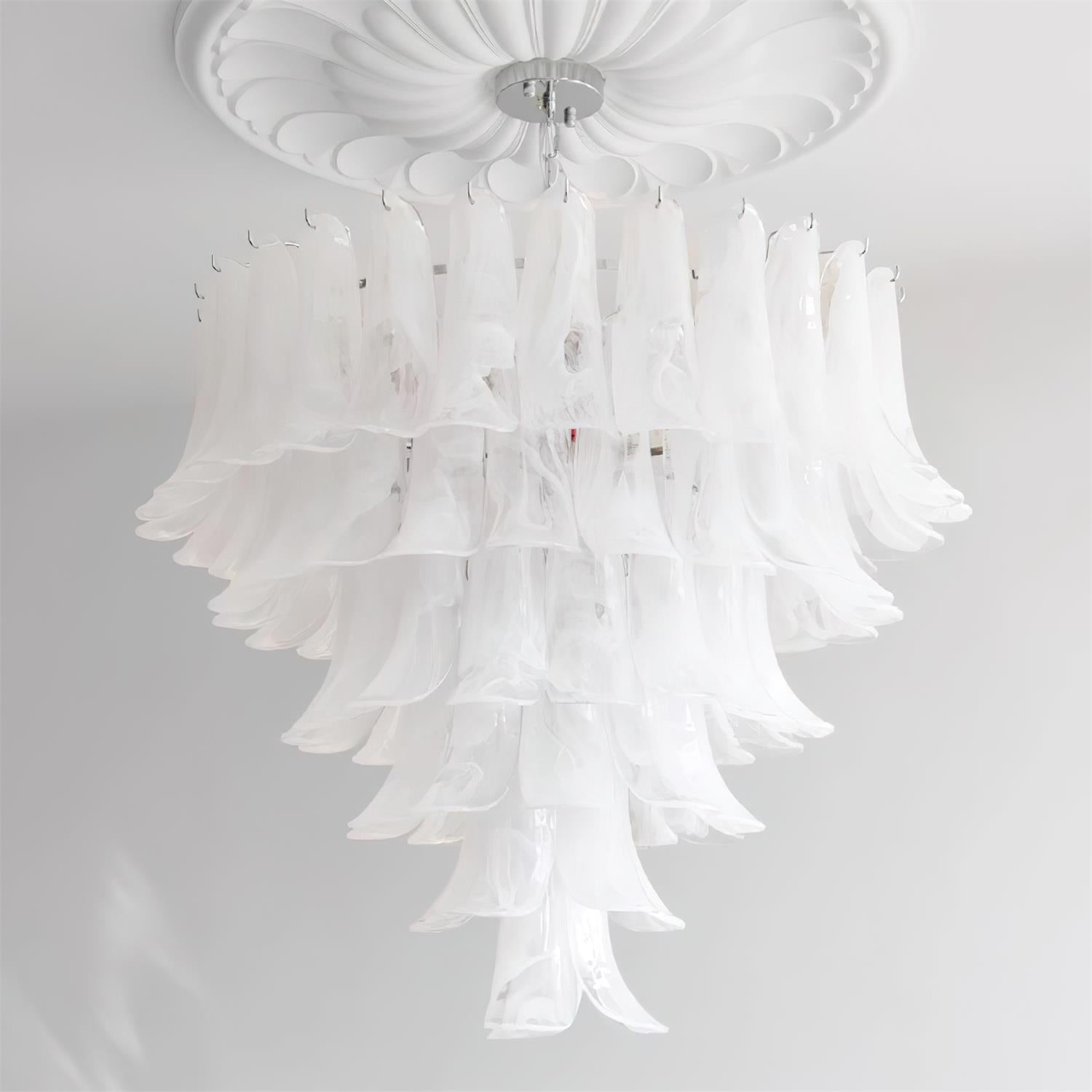 Valier Lustre Pétales en Verre Superposés