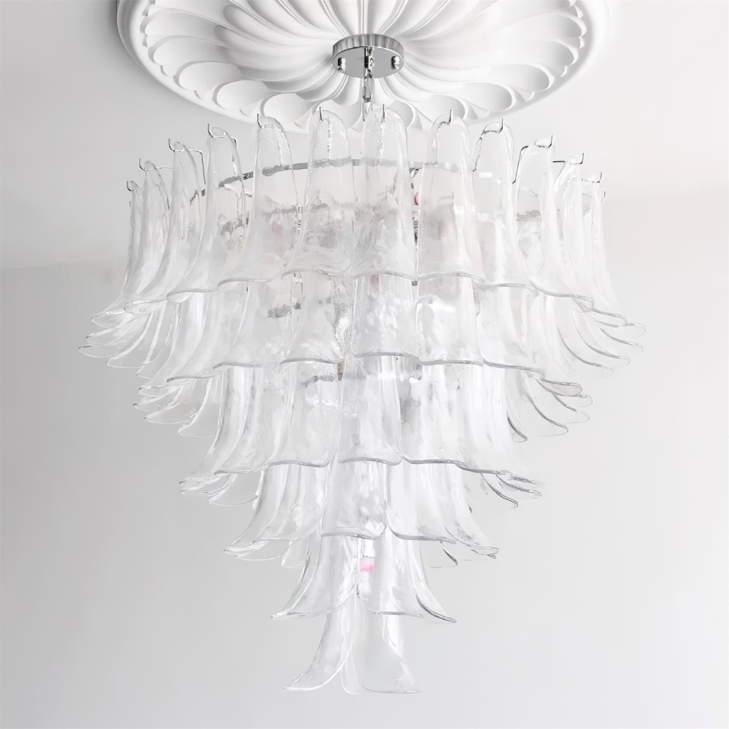 Valier Lustre Pétales en Verre Superposés