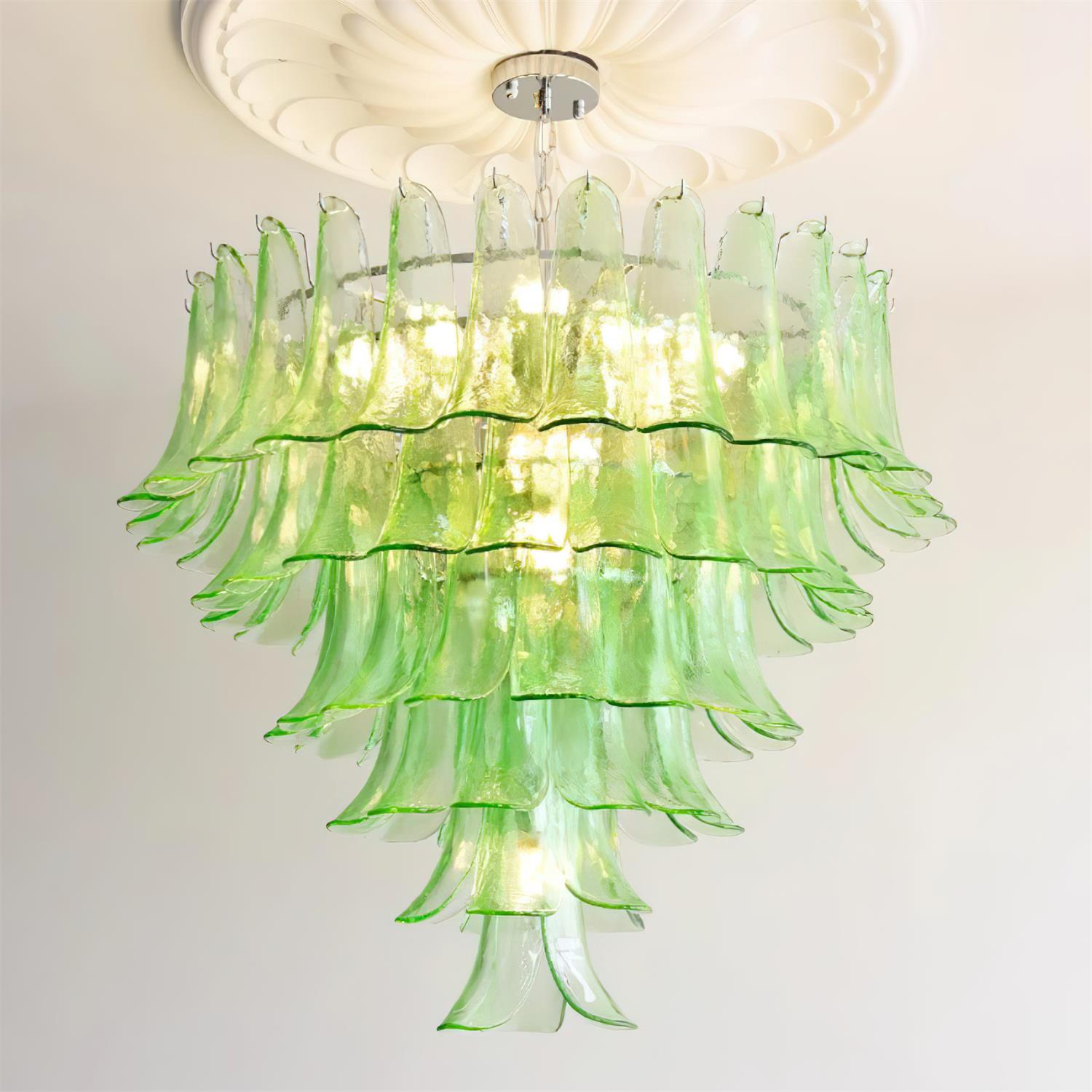 Valier Lustre Pétales en Verre Superposés