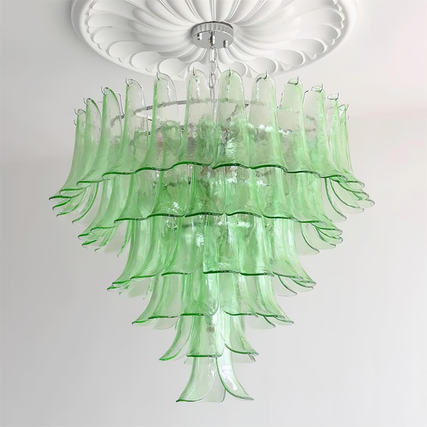Valier Lustre Pétales en Verre Superposés