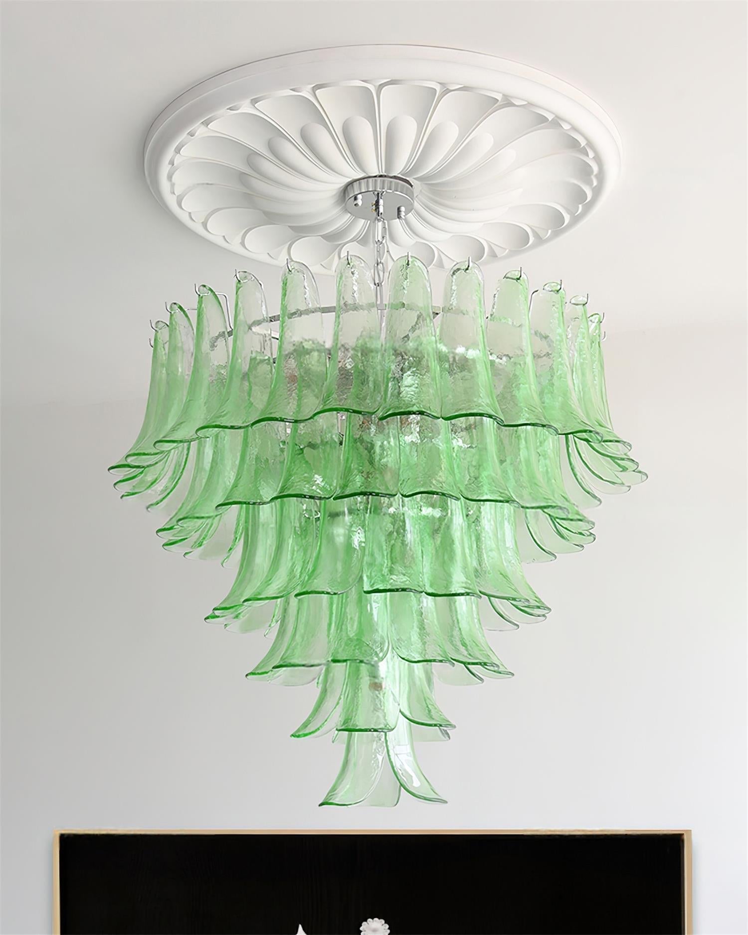 Valier Lustre Pétales en Verre Superposés