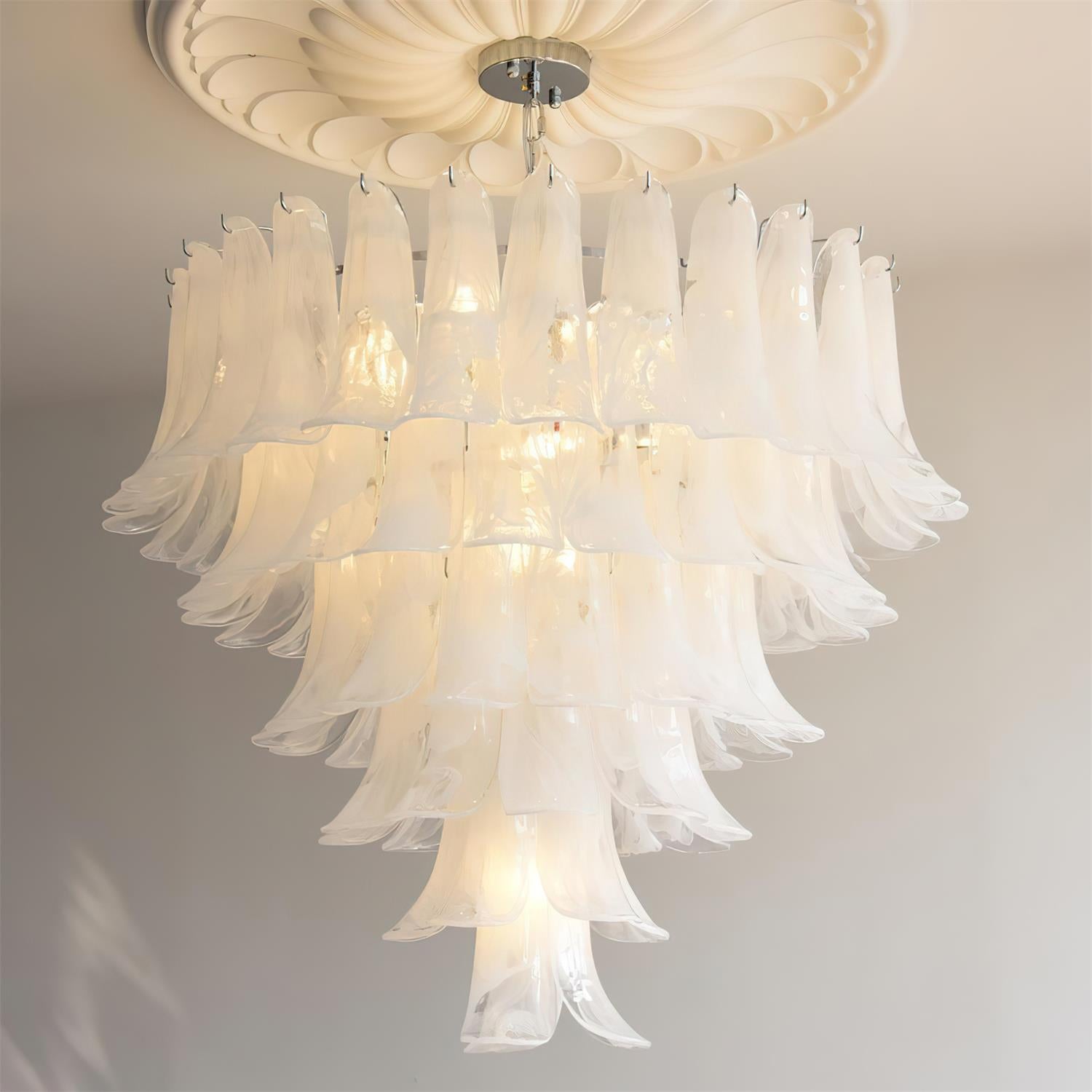 Valier Lustre Pétales en Verre Superposés