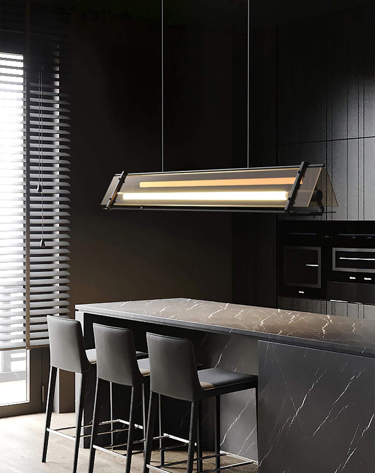 Lunaris Suspension Minimaliste en Verre