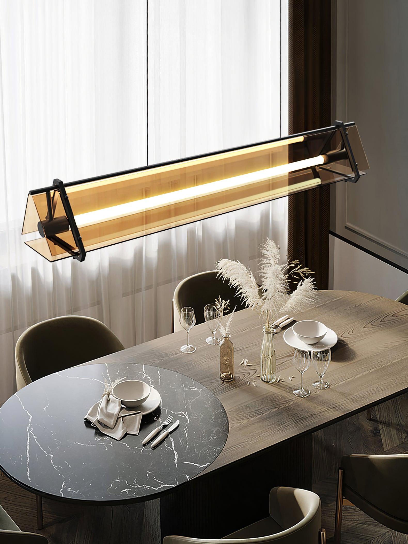 Lunaris Suspension Minimaliste en Verre