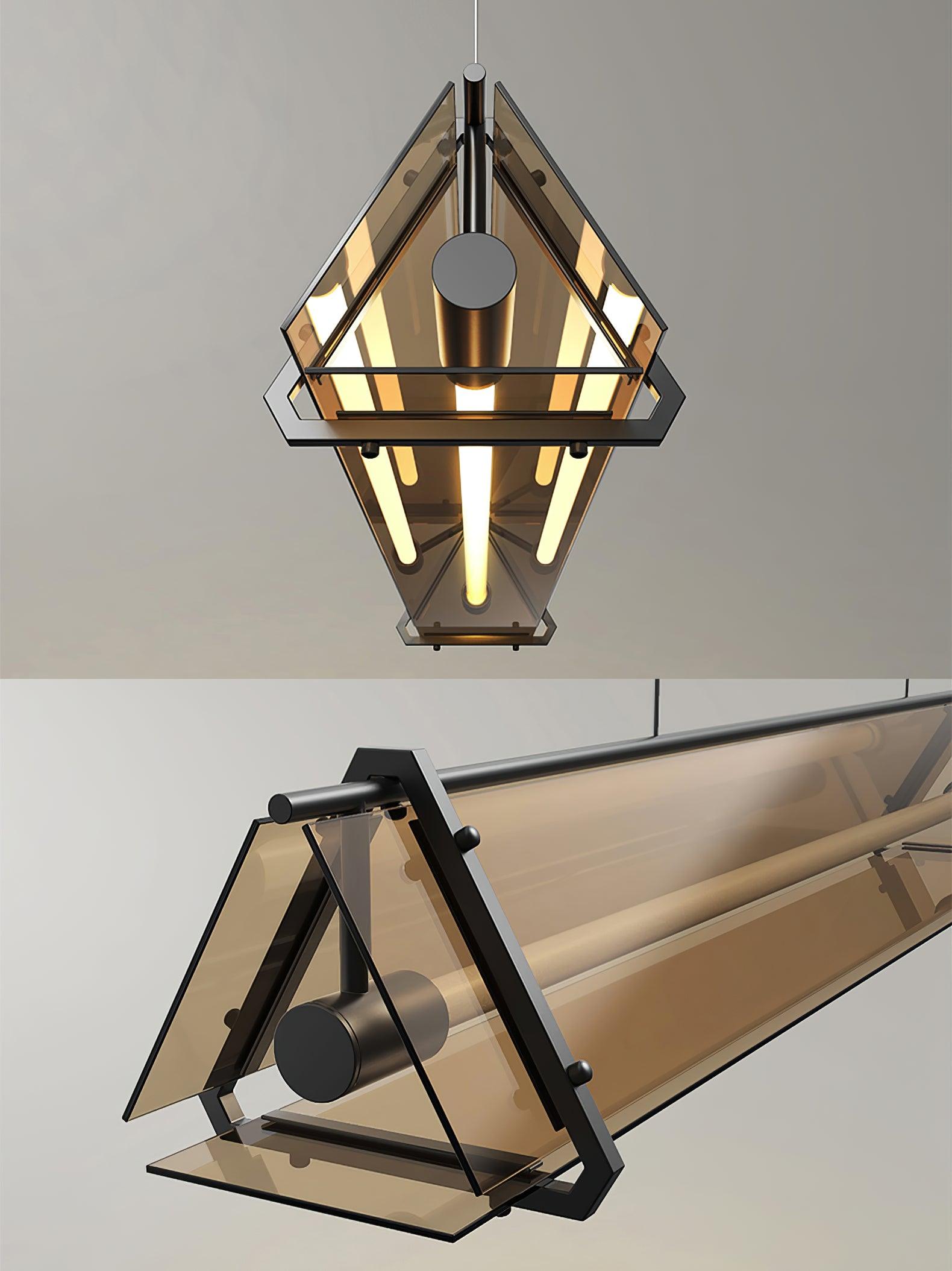 Lunaris Suspension Minimaliste en Verre