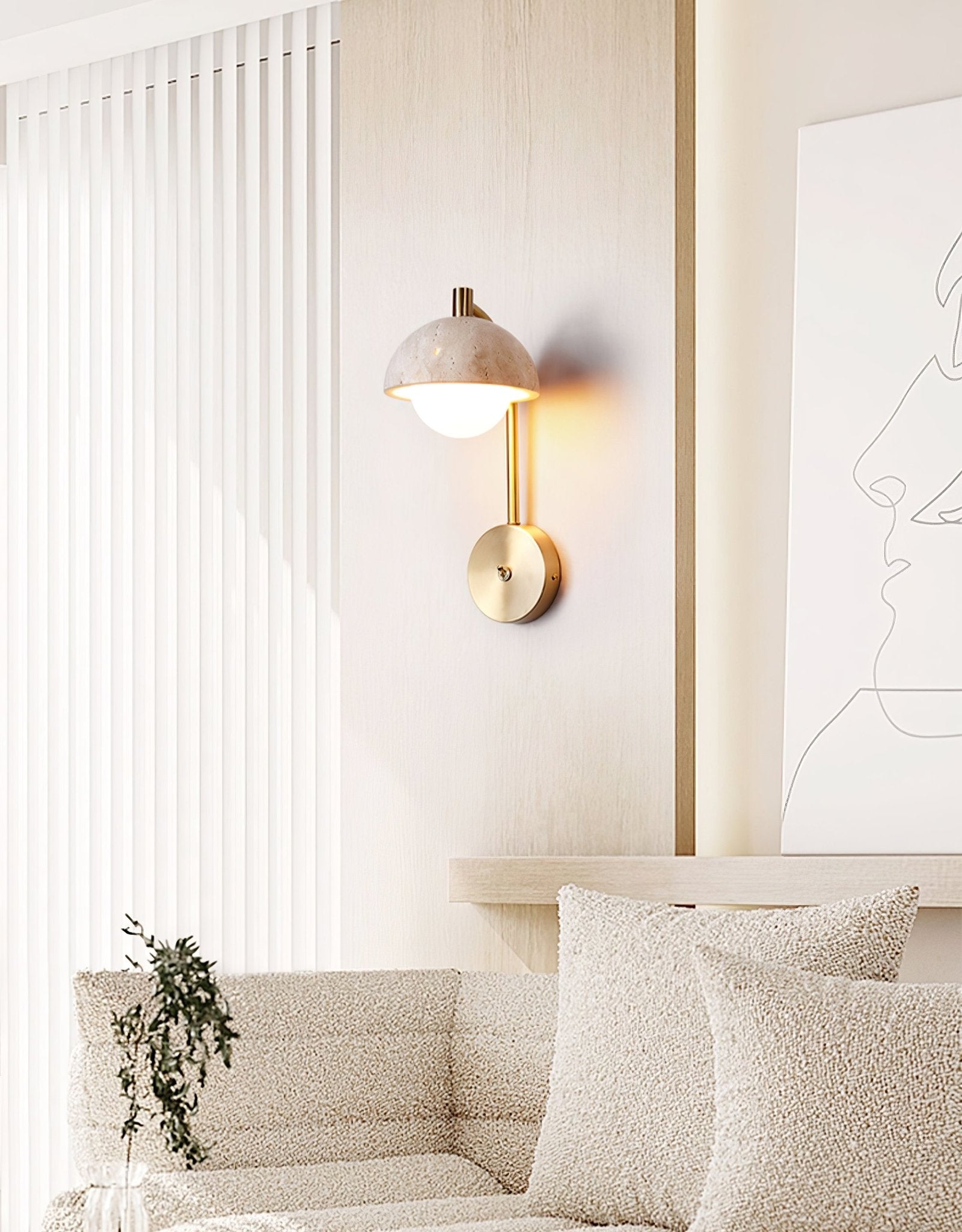 Ormaren Applique Murale Travertin