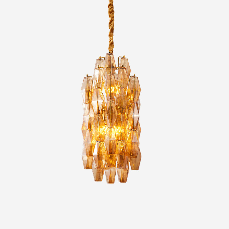 Velthra Suspension en Verre Facetté Luxueux