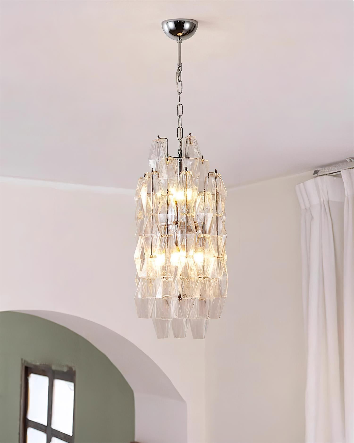 Velthra Suspension en Verre Facetté Luxueux