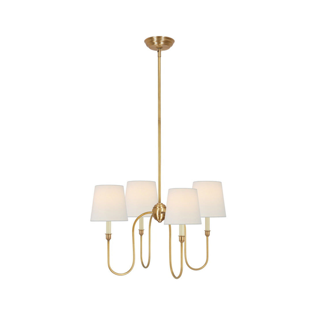 Talia Lustre de Luxe en Laiton et Tissu