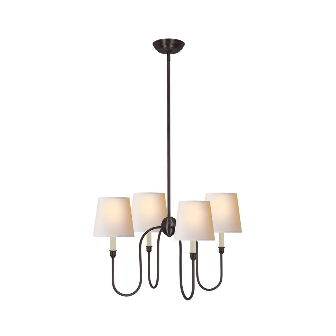 Talia Lustre de Luxe en Laiton et Tissu
