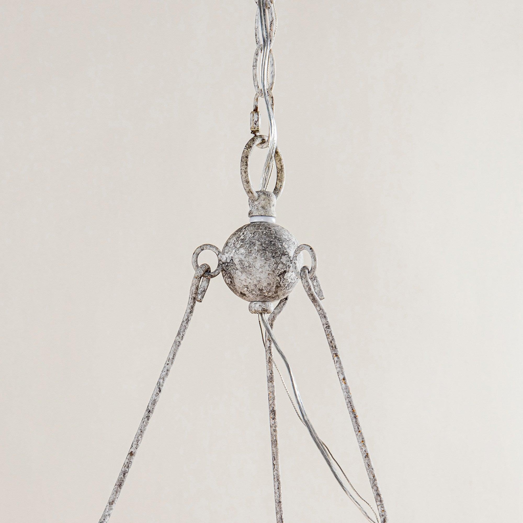 Mysilora Lustre Industriel Vintage Roue Bois Métal