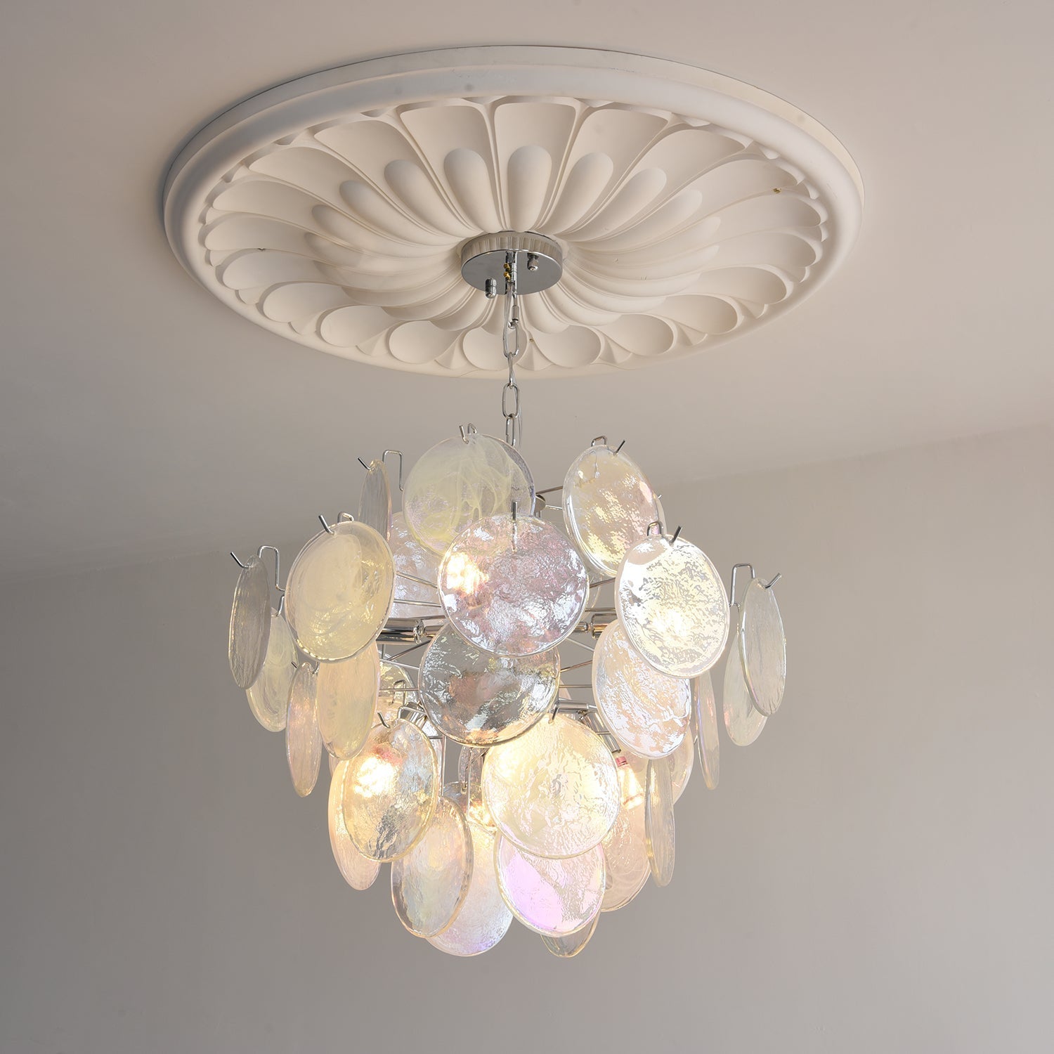 Venfield Lustre Cascade de Disques en Verre Iridescent