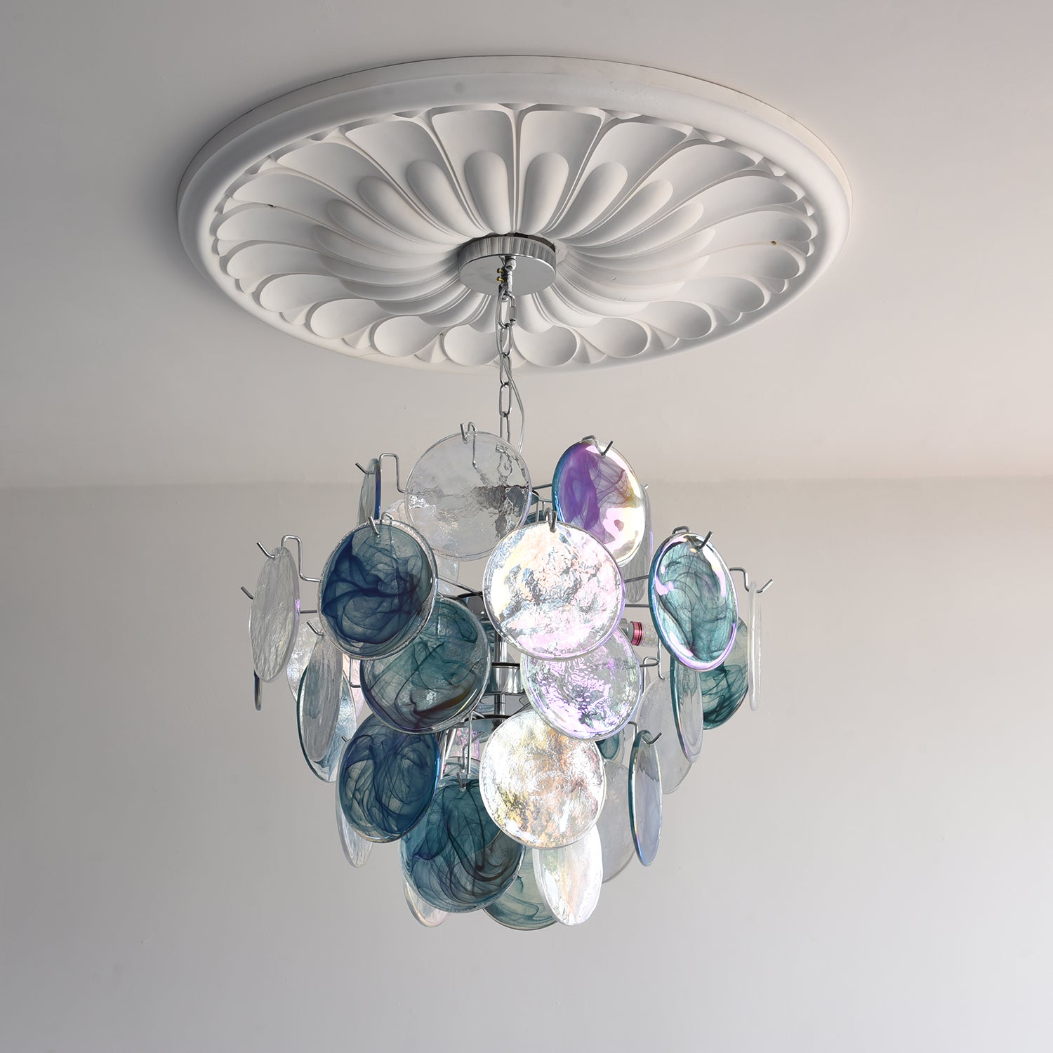 Venfield Lustre Cascade de Disques en Verre Iridescent