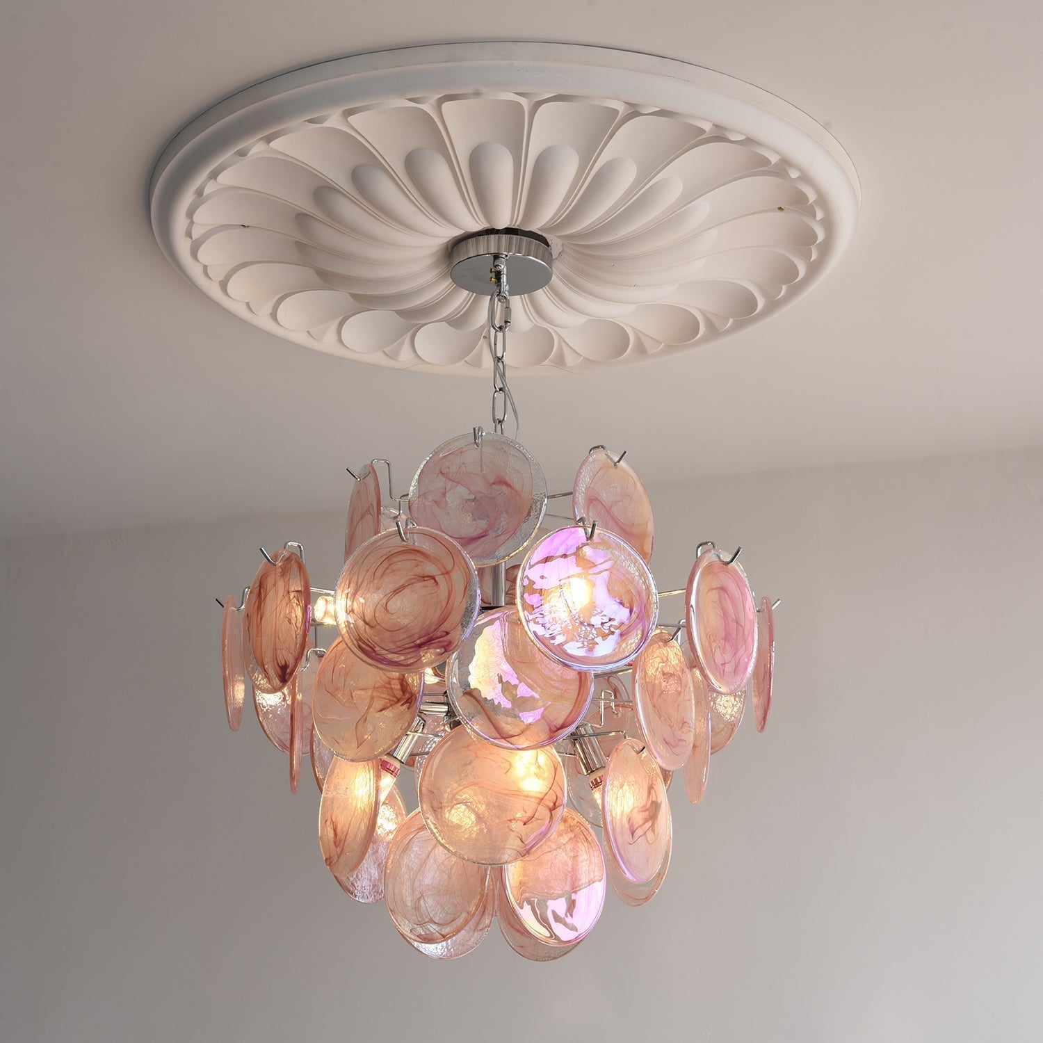 Venfield Lustre Cascade de Disques en Verre Iridescent