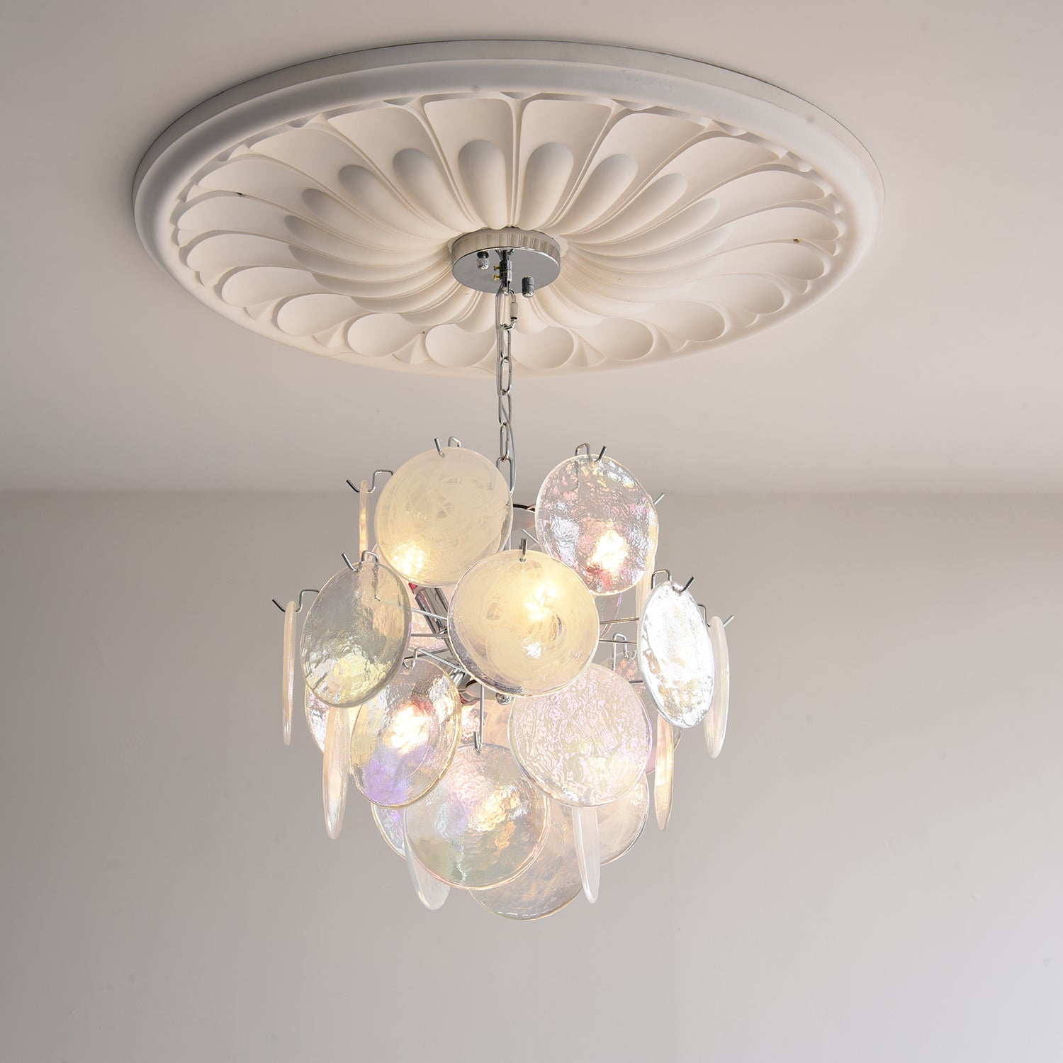 Venfield Lustre Cascade de Disques en Verre Iridescent