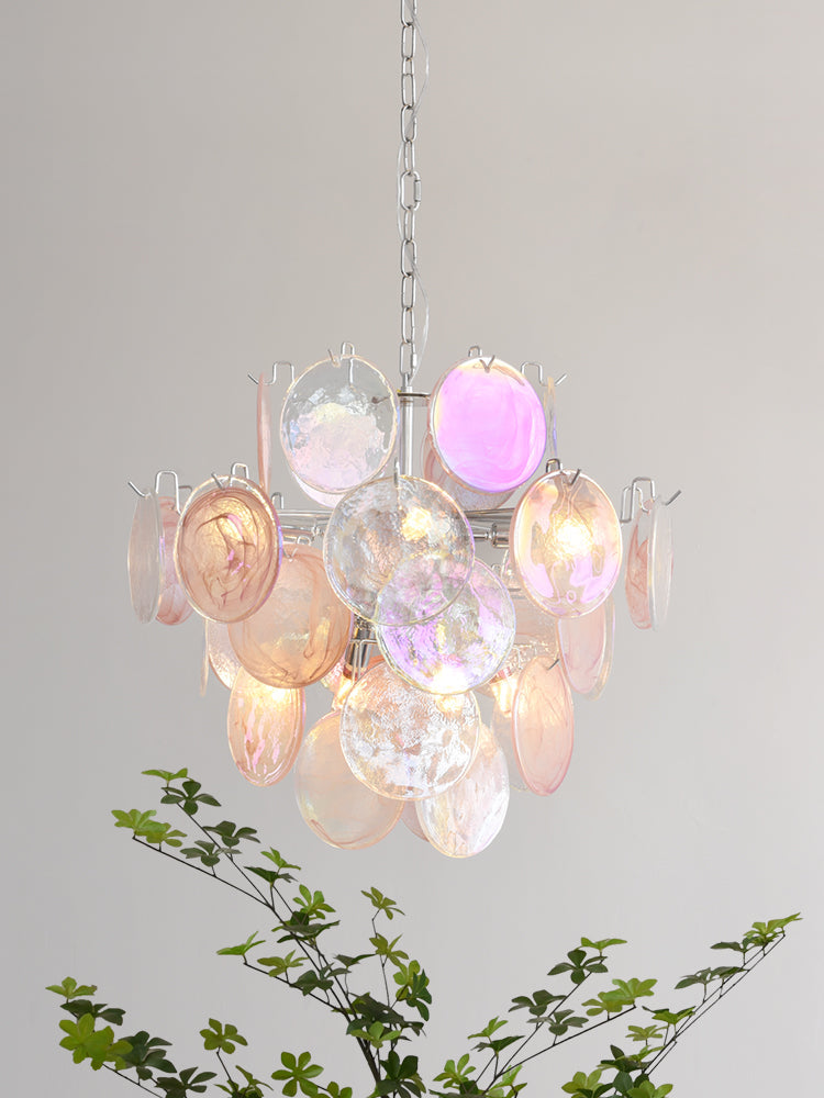 Venfield Lustre Cascade de Disques en Verre Iridescent