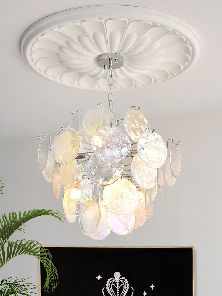 Venfield Lustre Cascade de Disques en Verre Iridescent