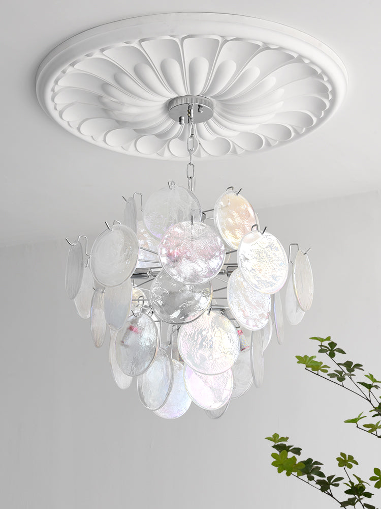 Venfield Lustre Cascade de Disques en Verre Iridescent
