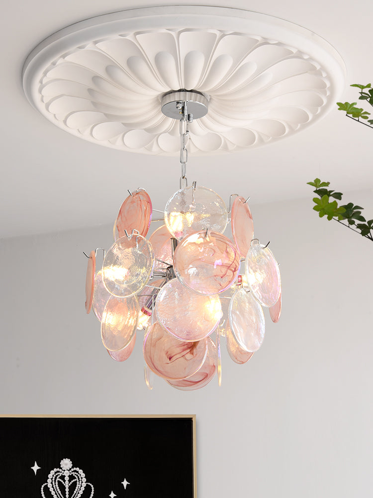 Venfield Lustre Cascade de Disques en Verre Iridescent