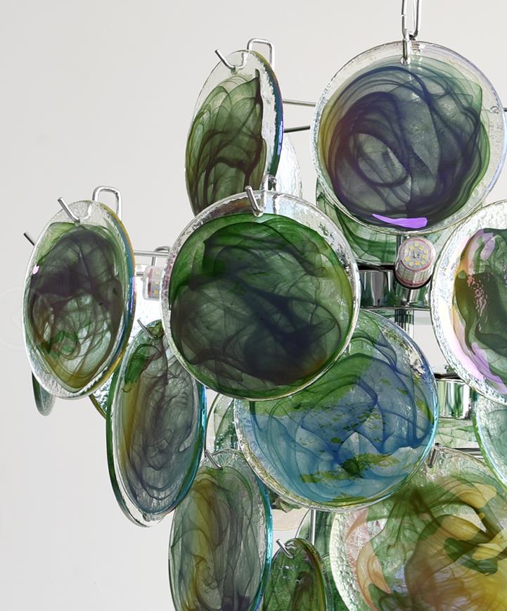 Venfield Lustre Cascade de Disques en Verre Iridescent