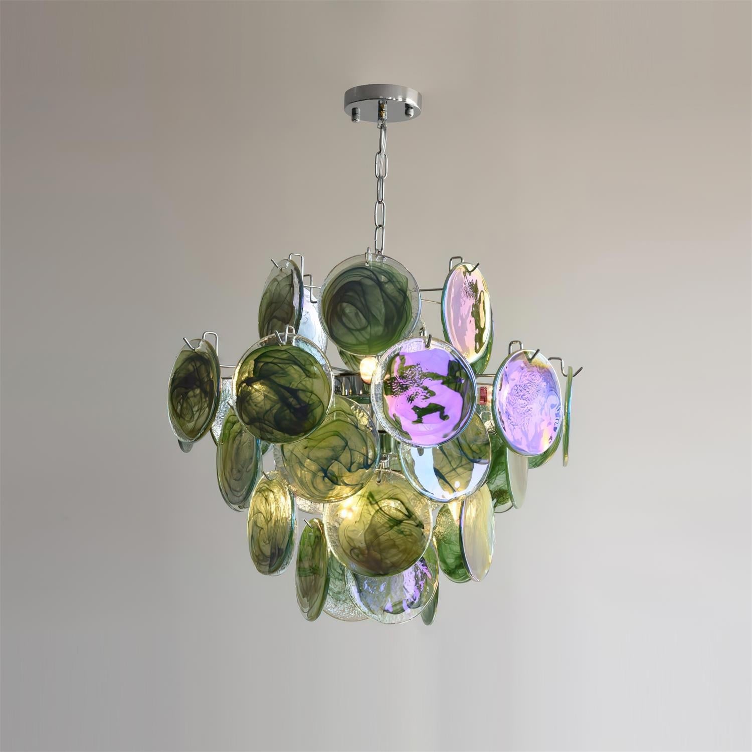 Venfield Lustre Cascade de Disques en Verre Iridescent
