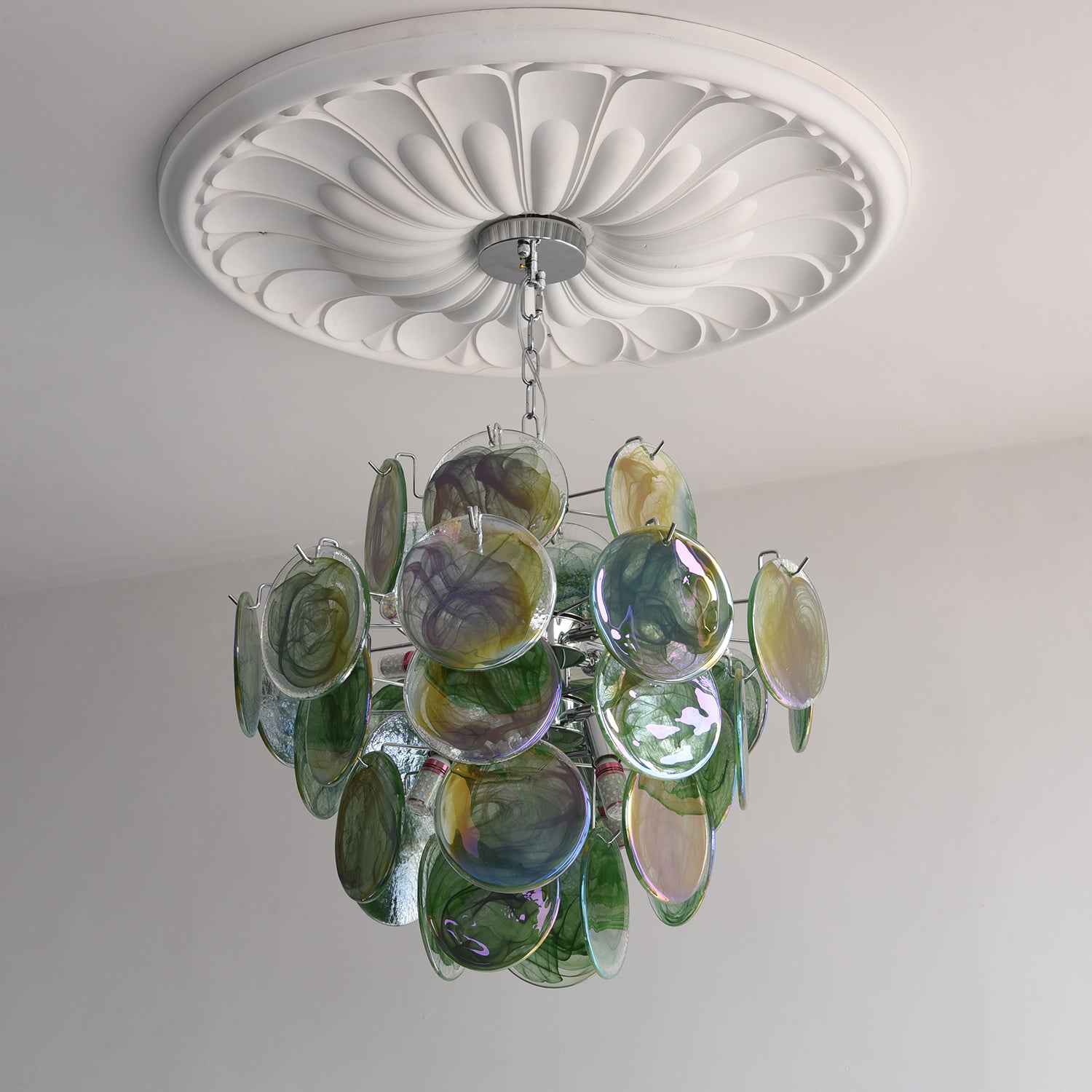 Venfield Lustre Cascade de Disques en Verre Iridescent