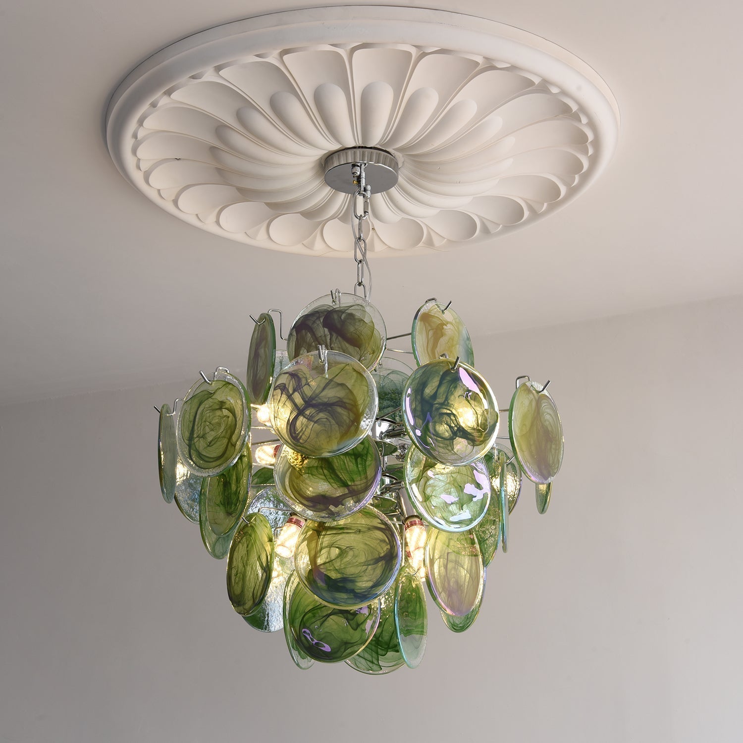 Venfield Lustre Cascade de Disques en Verre Iridescent