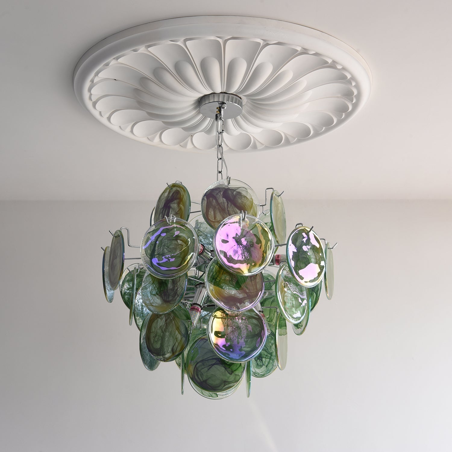 Venfield Lustre Cascade de Disques en Verre Iridescent