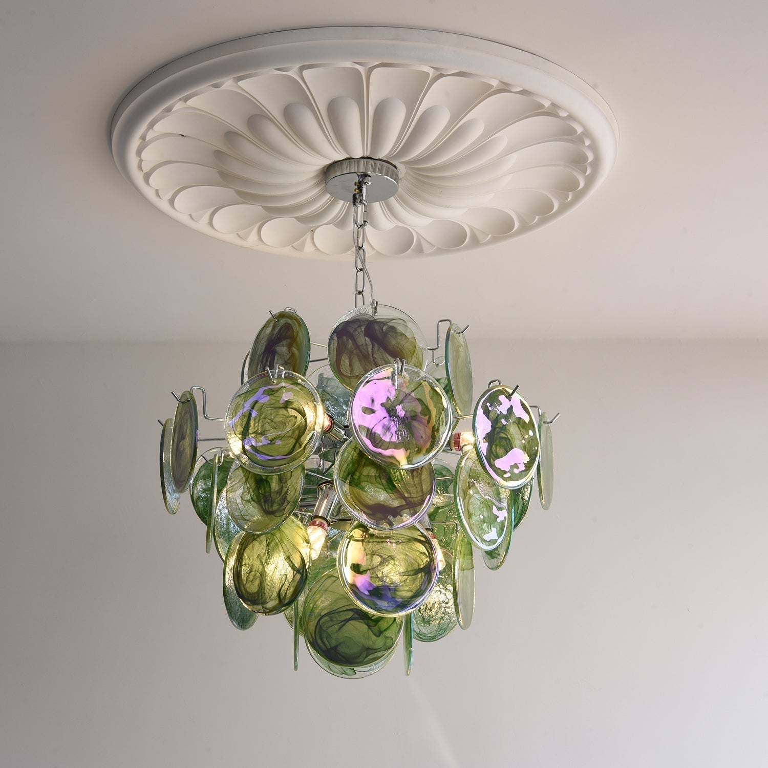 Venfield Lustre Cascade de Disques en Verre Iridescent