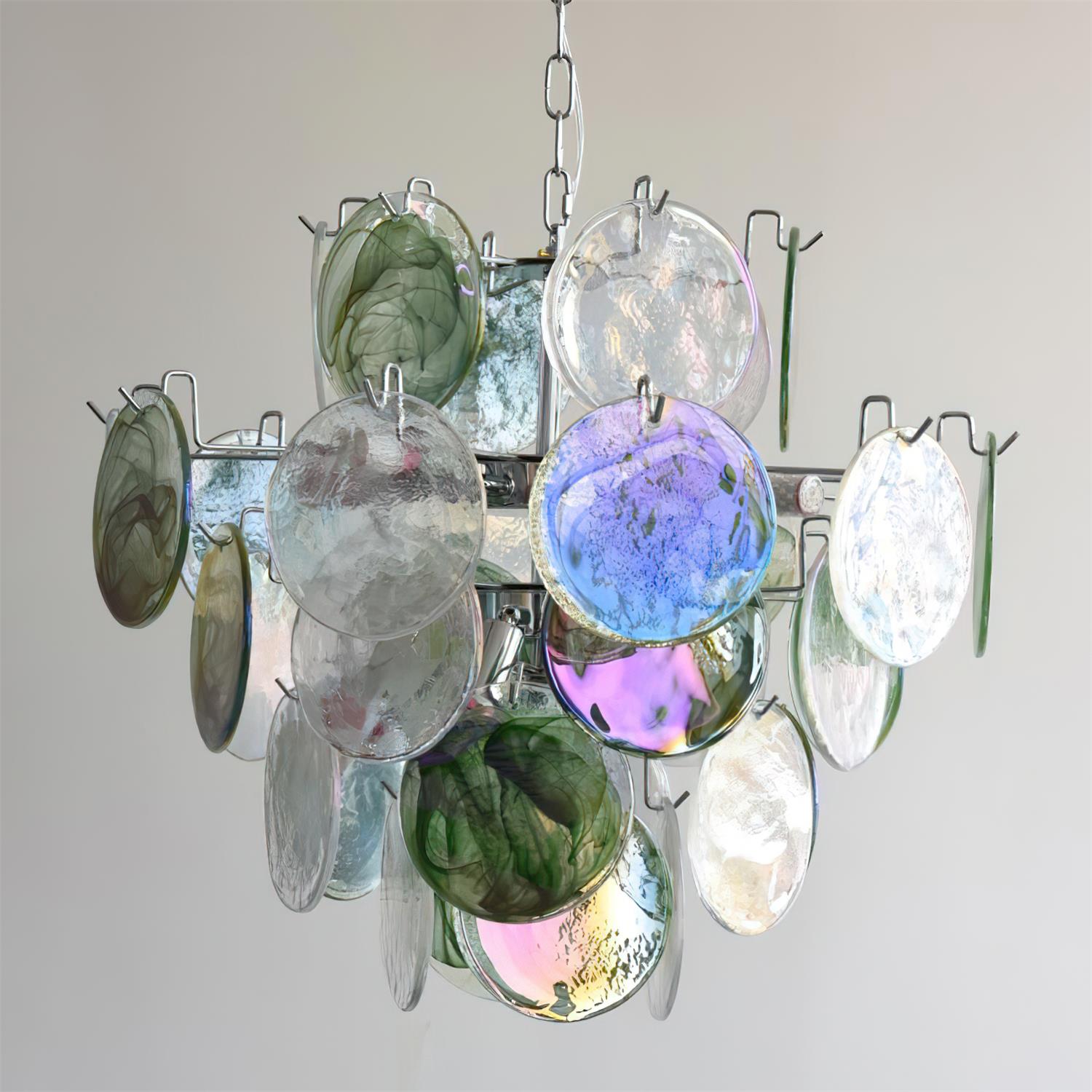 Venfield Lustre Cascade de Disques en Verre Iridescent
