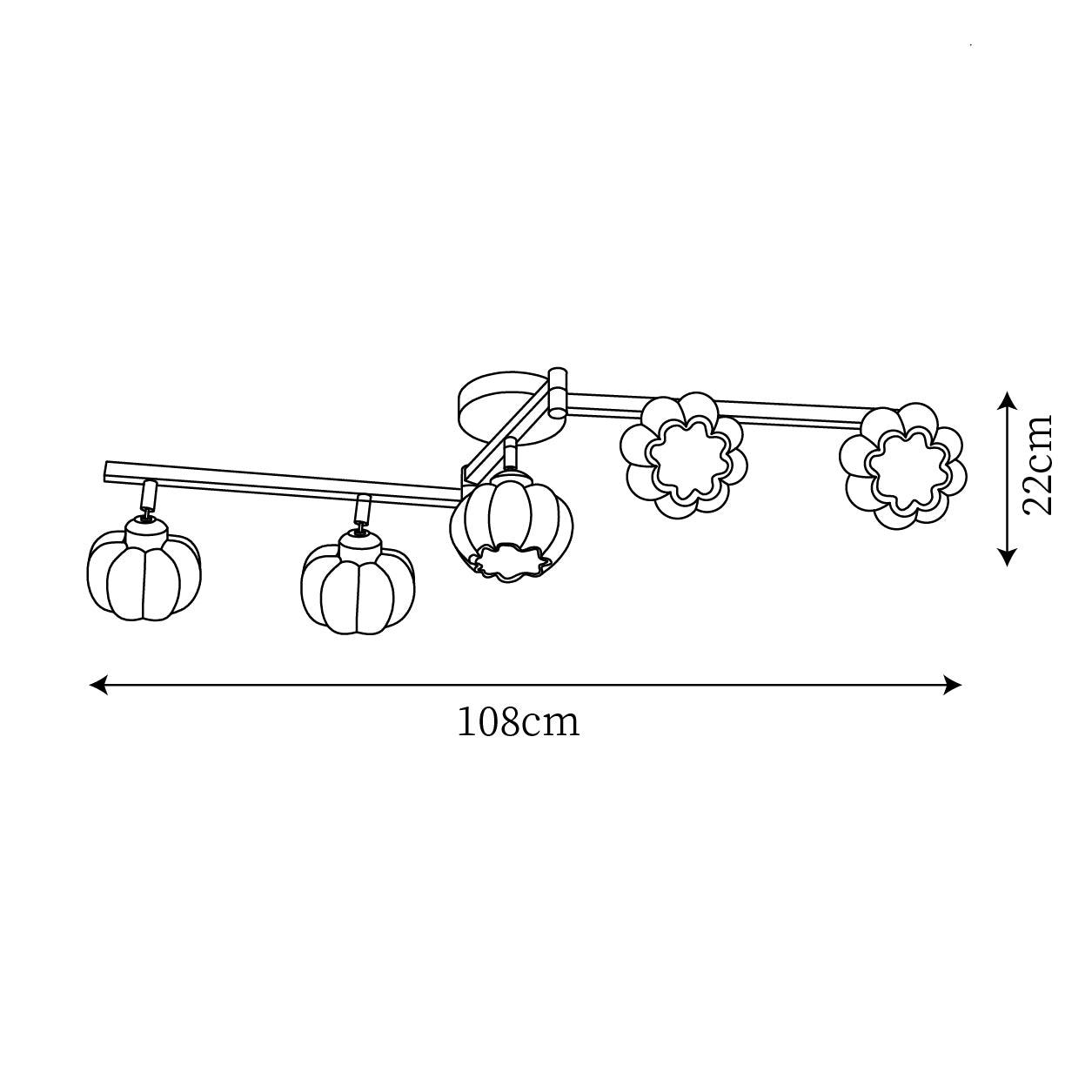 Pumpkin Lustre Plafonnier Multi-Têtes