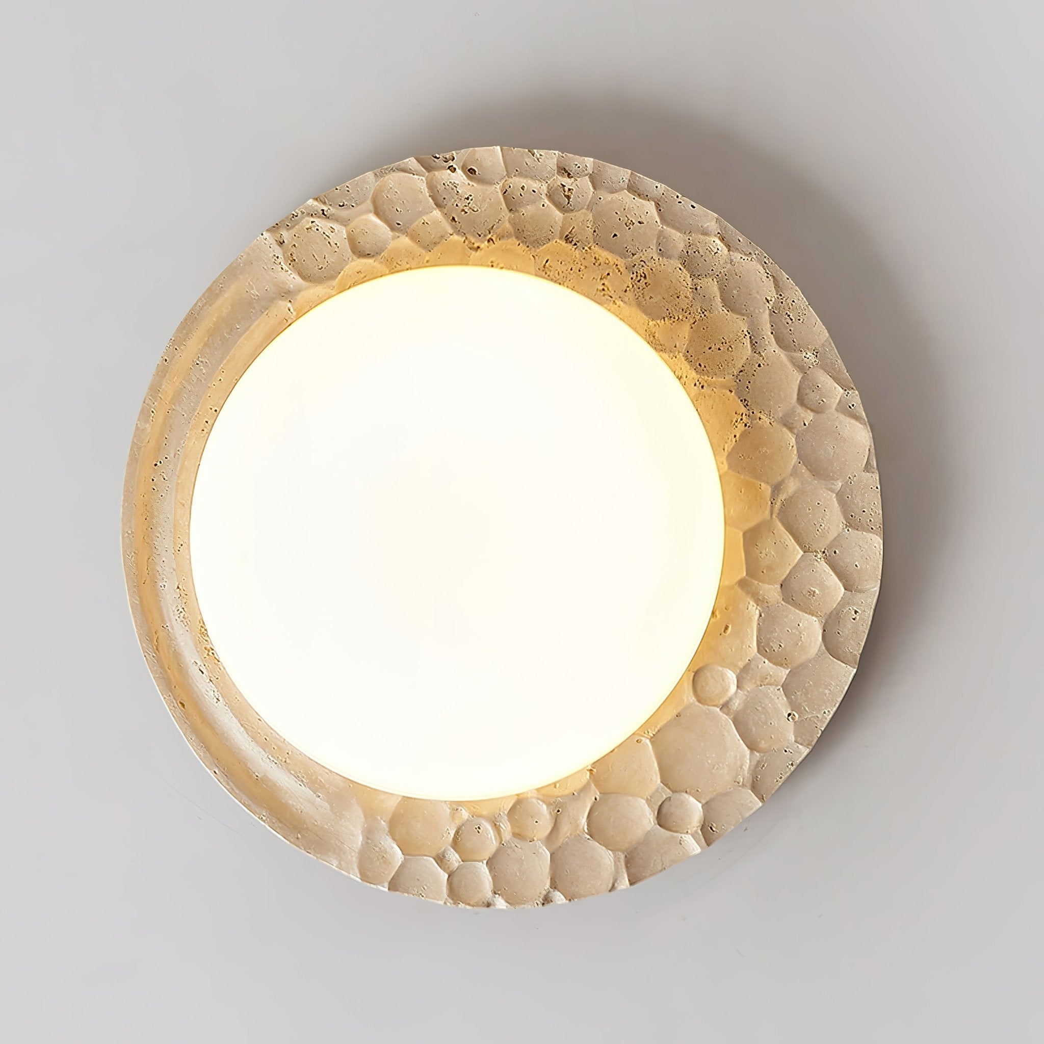 Ivsoris Lumière de Plafond Texturée en Travertin
