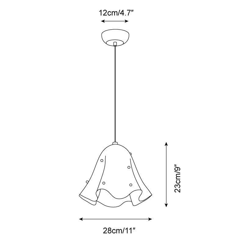 Liora Suspension Cloche en Verre