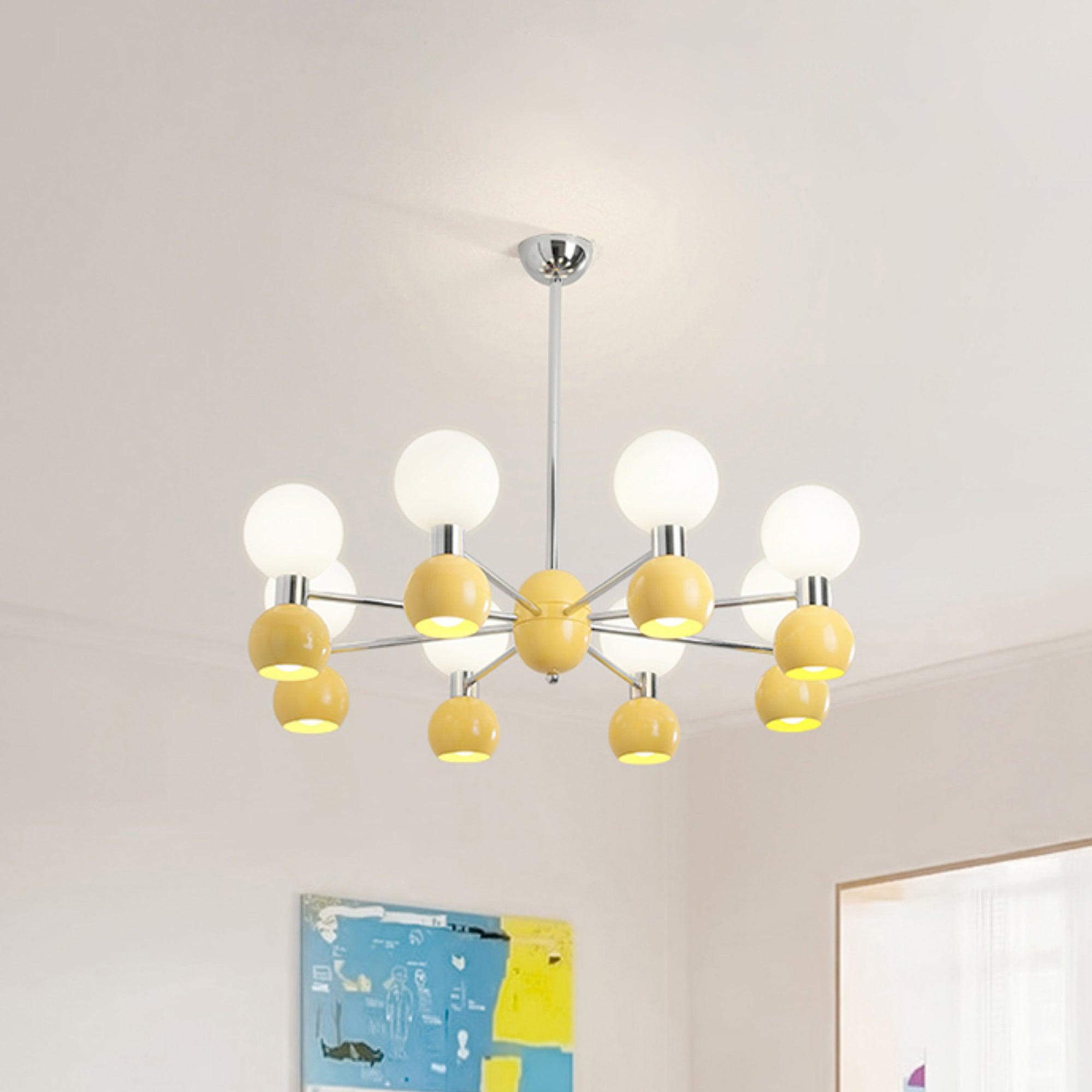 Vera Lustre Bicolore en Verre Élégant