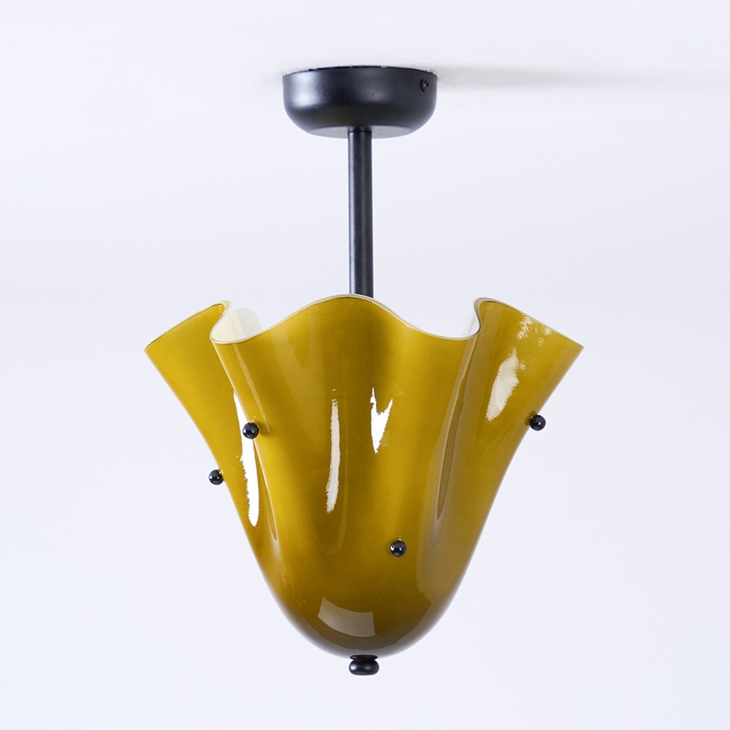 Eldis Lampe Plafond Semi-Encastrée en Verre Murano