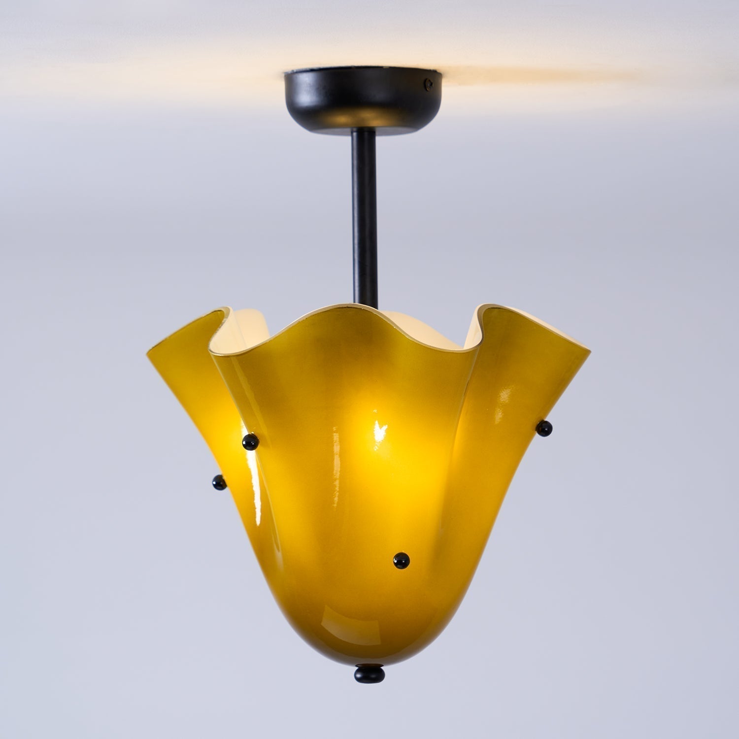Eldis Lampe Plafond Semi-Encastrée en Verre Murano