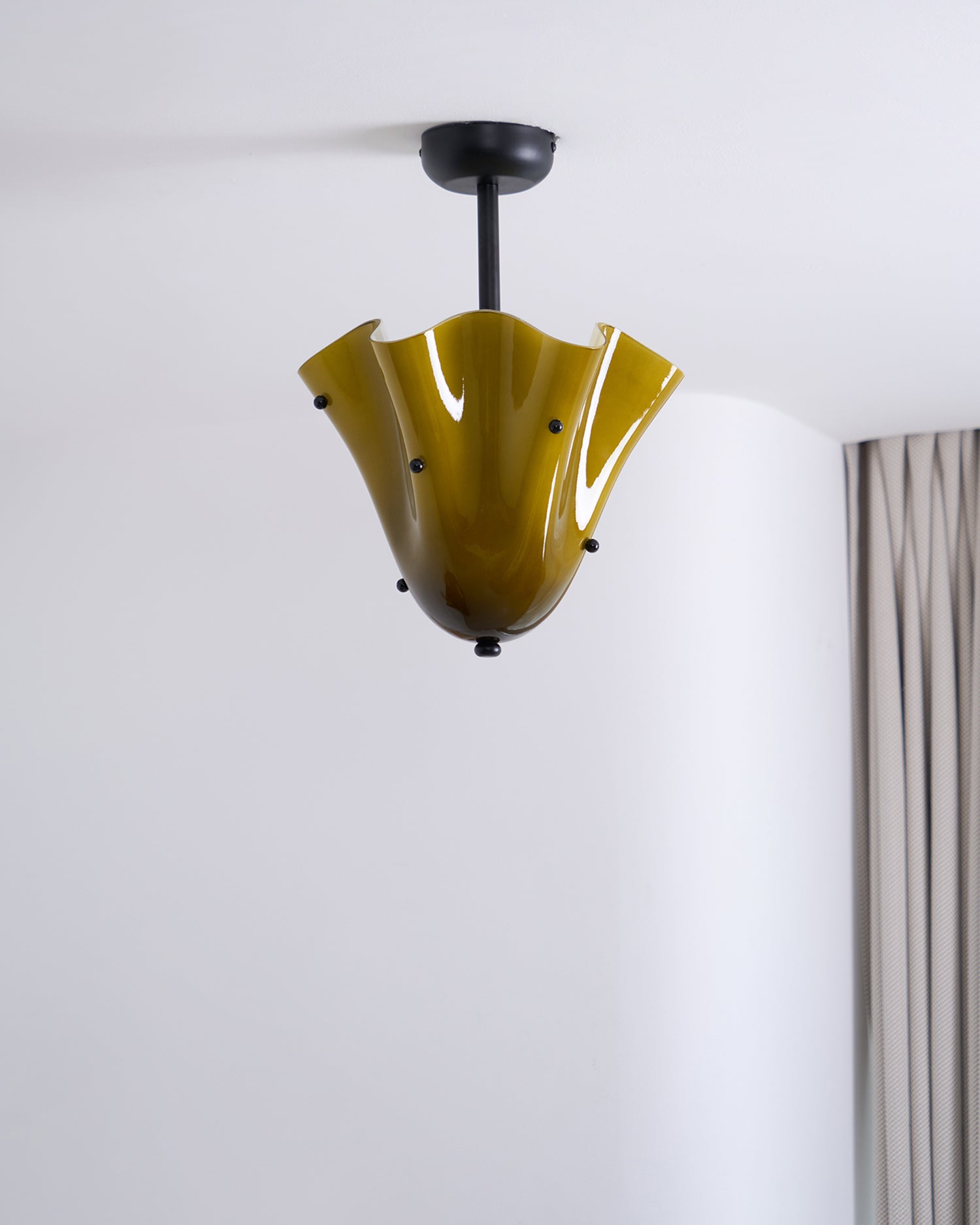 Eldis Lampe Plafond Semi-Encastrée en Verre Murano