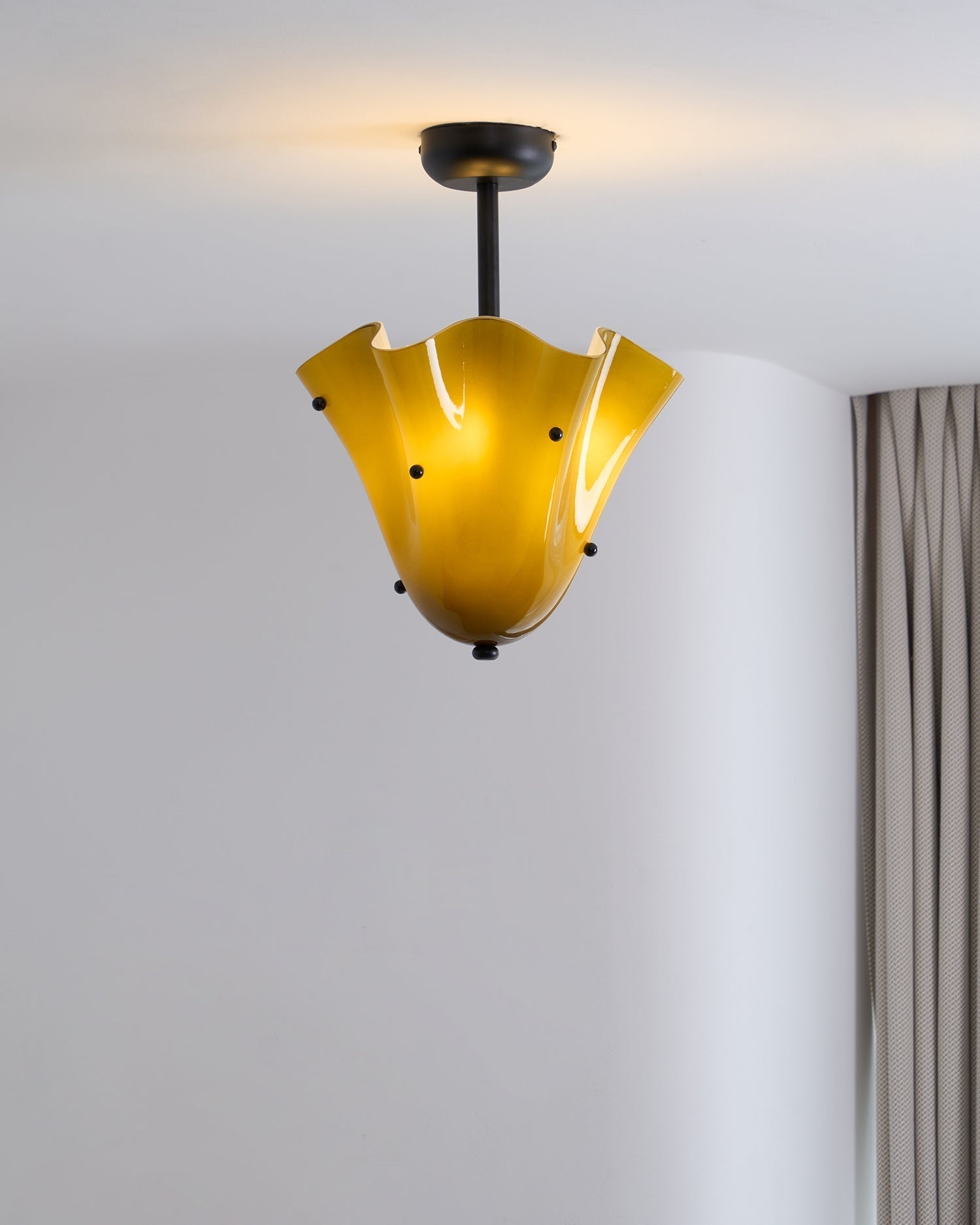 Eldis Lampe Plafond Semi-Encastrée en Verre Murano