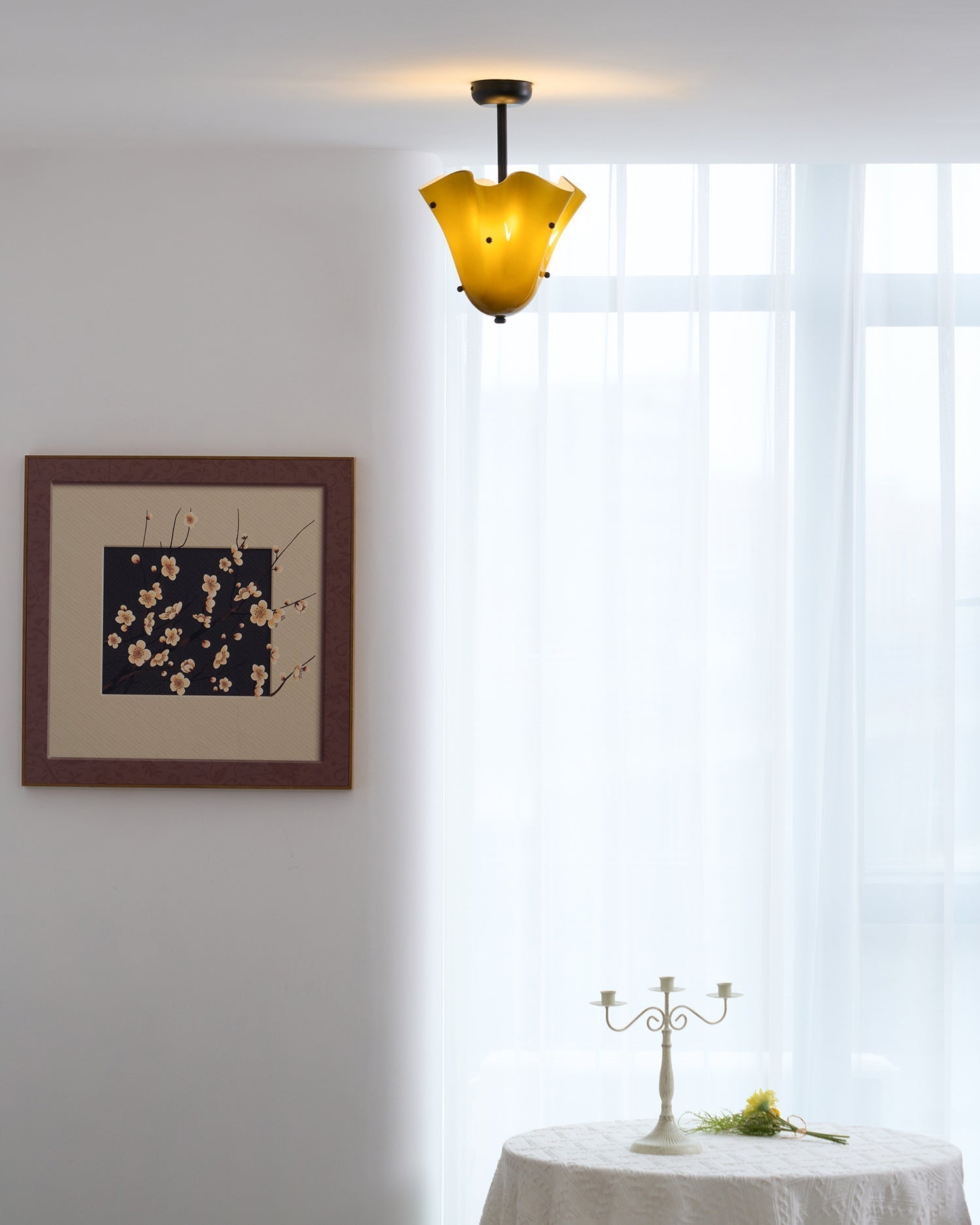 Eldis Lampe Plafond Semi-Encastrée en Verre Murano