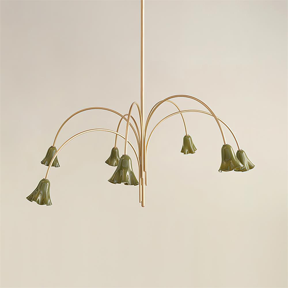 Mira Lustre en Verre en Forme de Fleur
