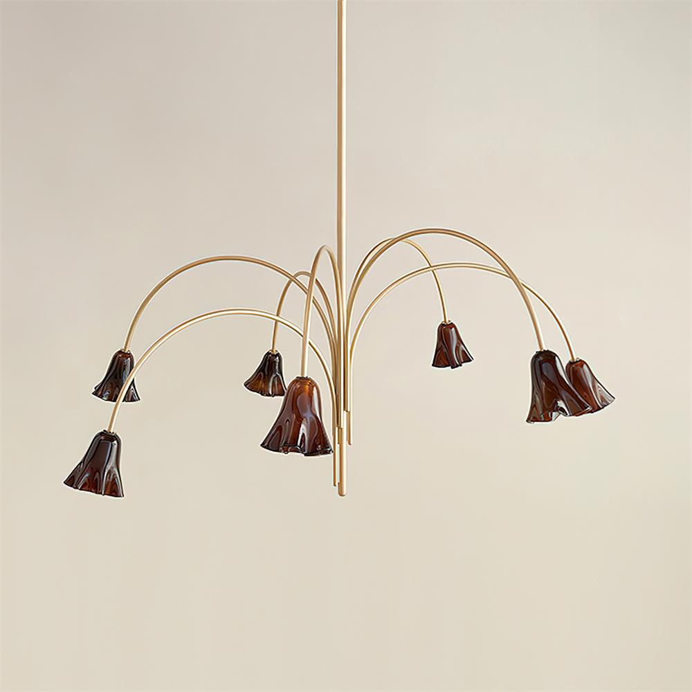 Mira Lustre en Verre en Forme de Fleur