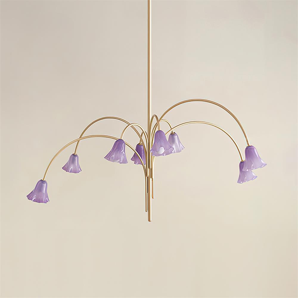 Mira Lustre en Verre en Forme de Fleur