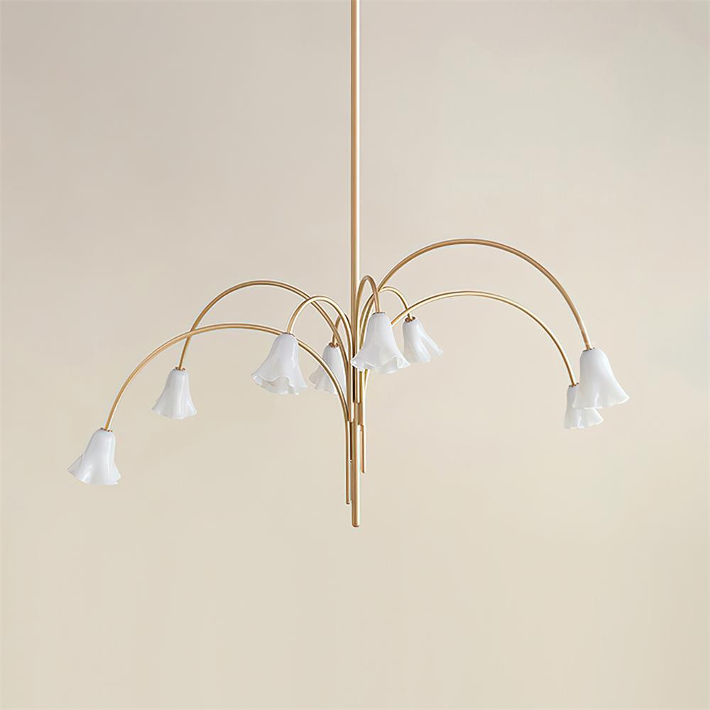 Mira Lustre en Verre en Forme de Fleur