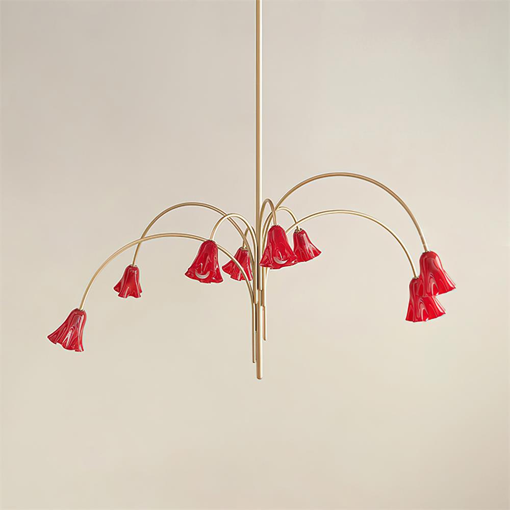 Mira Lustre en Verre en Forme de Fleur
